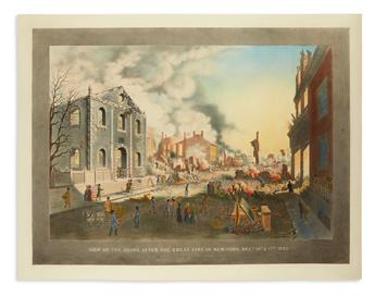 CALYO, NICOLINO; and BENNETT, WILLIAM JAMES. View of the Great Fire in New York, Decr. 16th & 17th 1835 /